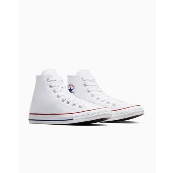 Converse All Star High Top Chucks, Optical White, M7650C, Mens 8.5 / Womens 10.5 - Picture 2 of 5